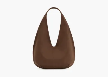 JW PEI Dara Faux Suede Hobo Bag Mocha Brown