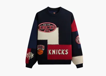 Kith For The New York Knicks Patchwork Crewneck Sweater Nocturnal