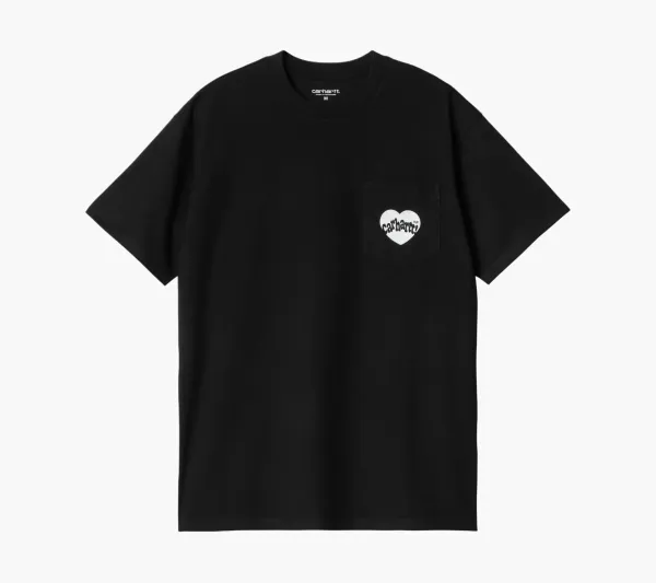 Carhartt WIP Amour Heart Pocket T-Shirt Black