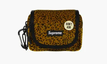 Supreme Velvet Mini Pouch Tan Leopard