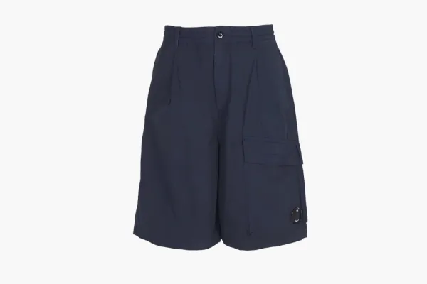 C.P. Company Stretch Loose Fit Cargo Shorts Navy