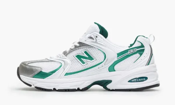 New Balance 530 White Nightwatch Green