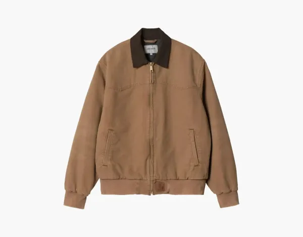 Carhartt WIP Bomber Jacket Hamilton Brown