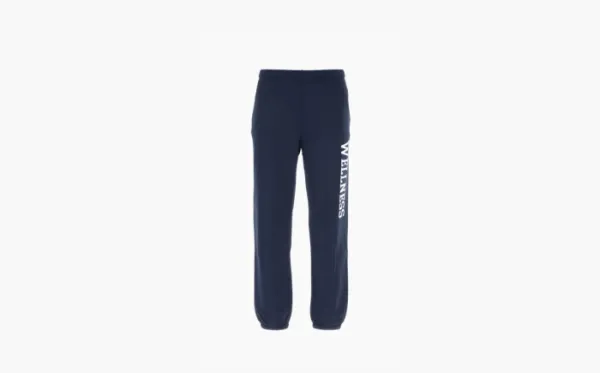 Sporty & Rich Logo-Print Tapered Trousers Blue