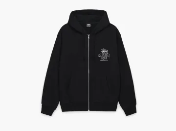 Stussy Cali Grown Zip Hoodie Black