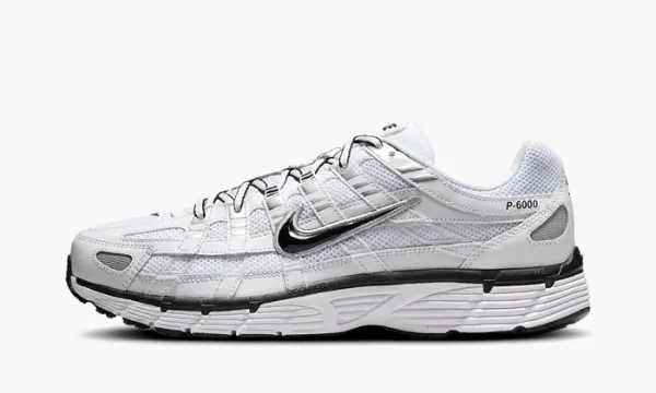 Nike P-6000 'White Metallic Silver Black'