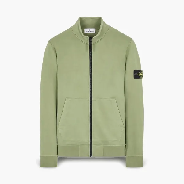 Stone Island Full Zip Hoodie Green
