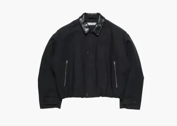 Acne Studios Twill Bomber Jacket Black