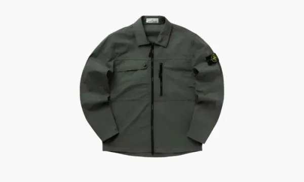 Stone Island Zip Shirt Jacket Olive