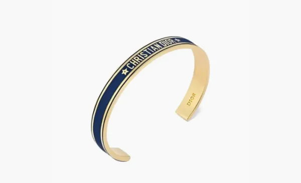 Dior Metal Bangles WMNS Navy Gold