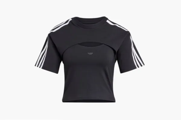 Adidas Originals Cutout Cali Tee  Black / White