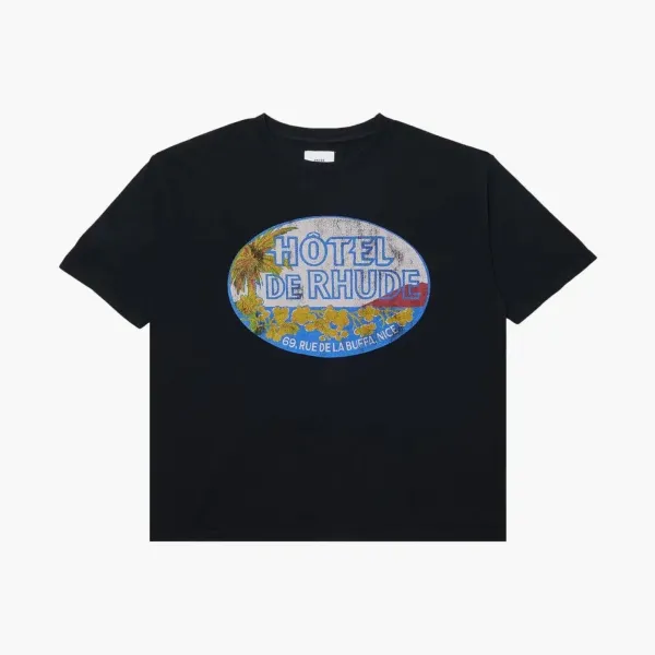 RHUDE Dimora Tee Vintage Black