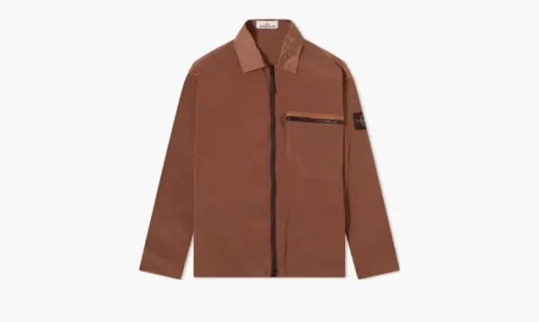 Stone Island Nylon Metal Overshirt Brown