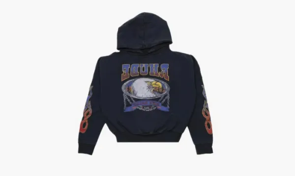 RHUDE Screaming Eagle Hoodie Vintage Black