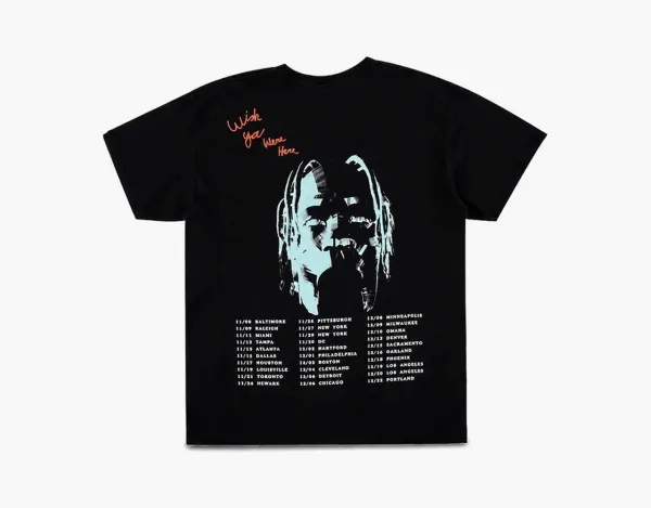 Travis Scott Cactus Jack Tour Dates Tee Black