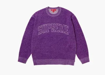 Supreme Contrast Arc Sweater Purple