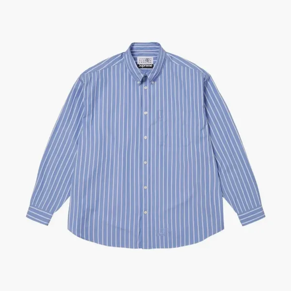 Supreme x MM6 Maison Margiela Stripe Shirt Blue