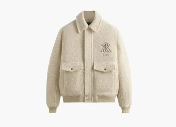 Kith Boucle Hawthorne Flight Jacket Sandrift