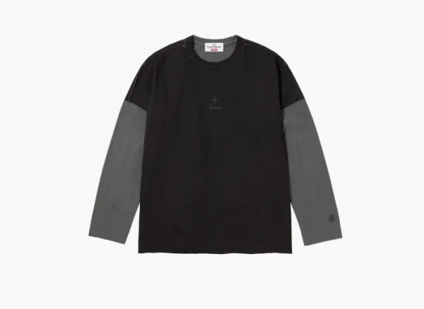 Supreme x Stone Island L/S Top Black