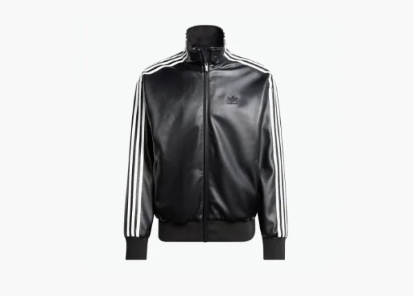 Adidas Originals Firebird Adicolor Three Stripes Fabric Loose Fit Jacket Black