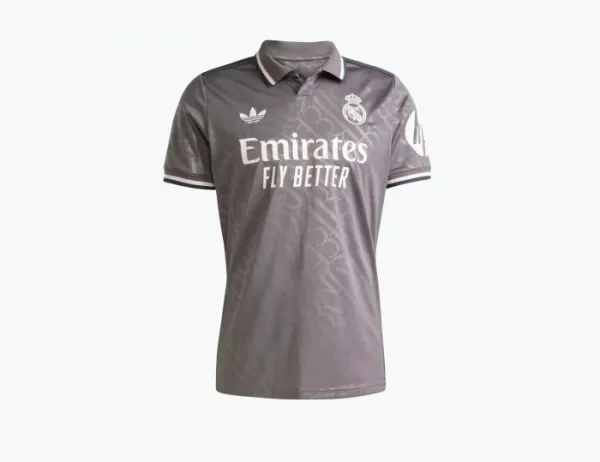 Adidas Real Madrid 24/25 Third Jersey T-Shirt Charcoal