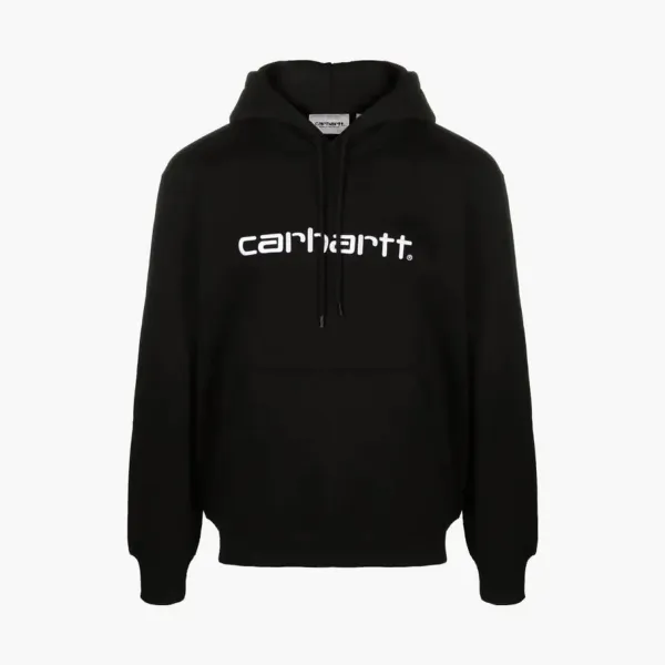 Carhartt WIP Script Logo Hooded Sweatshirt Black