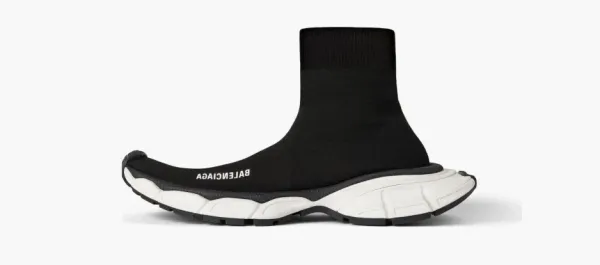 Balenciaga 3XL Sock Sneakers Black Recycled Knit
