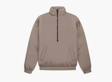 Fear of God Essentials Quilted Pullover Desert Taupe 