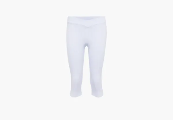 Alo Yoga Airbrush V-Cut Define Capri White