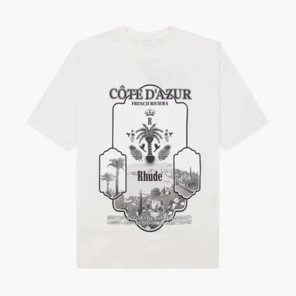 RHUDE Azur Mirror Tee Vintage White