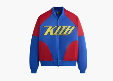 Kith x Superman Satin Bomber Jacket Cyclone
