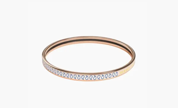 Hermès Enamel Bangles Gold