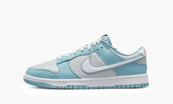 Nike Dunk Low Retro Fleece Swoosh Worn Blue