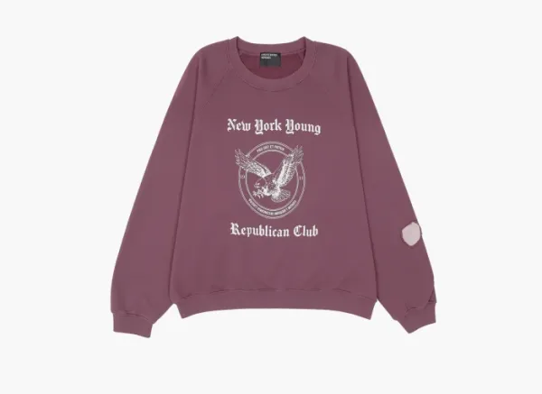 Enfants Riches Déprimés New York Y.R.C. Raglan Sweatshirt Tawny Port