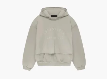 Fear of God Essentials Nylon Fleece Hooded Sweater Seal/Seal