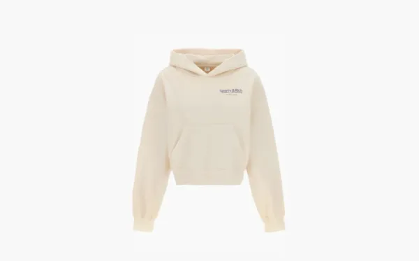 Sporty & Rich Club Women's Cropped Hoodie Beige