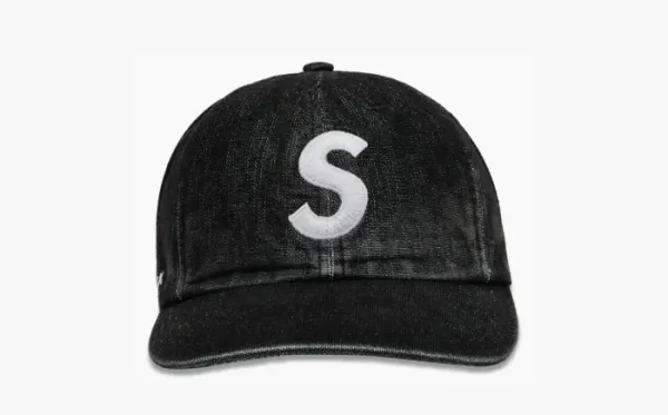 Supreme Cordura Denim S Logo 6-Panel Black