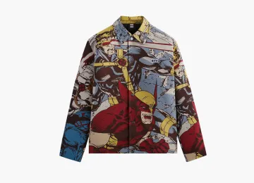 Kith For X-Men Tapestry Coaches Jacket Black