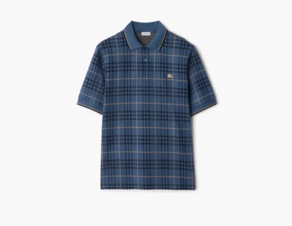 Burberry Check Cotton Polo Shirt Bay