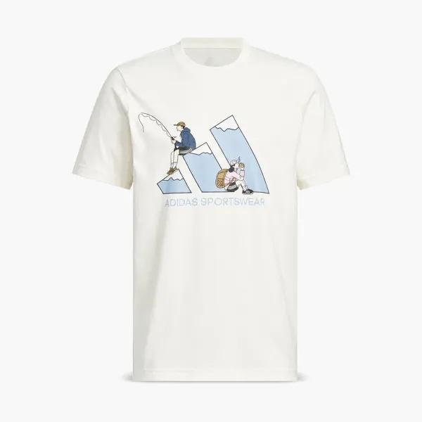 adidas Sportswear Graphic Tee Off White