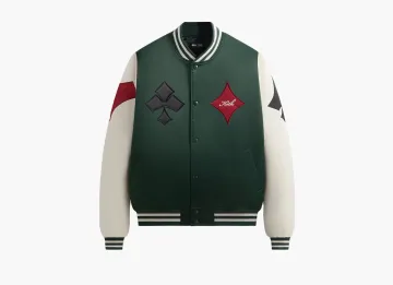 Kith x Batman Joker Satin Bomber Jacket Ivy Green