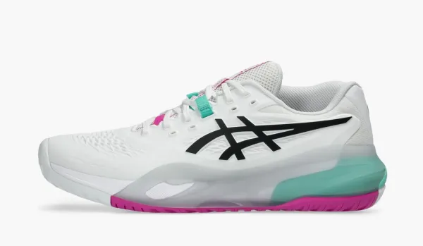 Asics Gel-Resolution X 2E Wide White Aurora Green