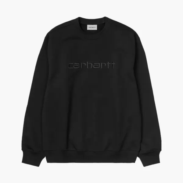 Carhartt WIP Tonal Logo Sweatshirt Black