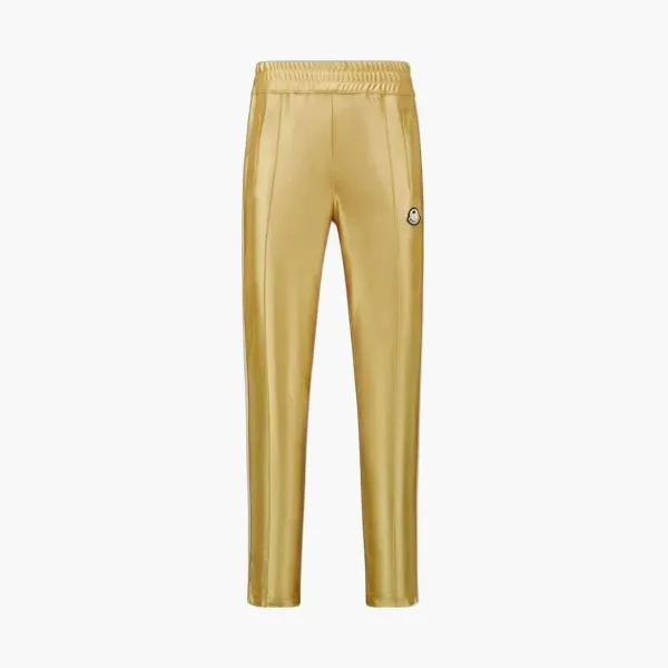 Moncler x Palm Angels Shiny Sweatpants Golden Yellow