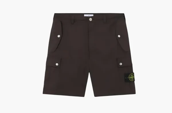 Stone Island Stretch Ripstop-TC Bermuda Shorts Brown