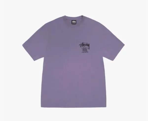 Stussy Classic Gear Pigment Dyed Tee Grape