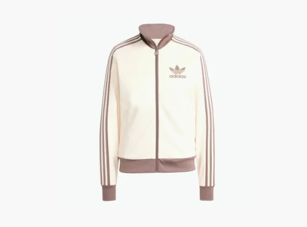 Adidas Beckenbauer Track Top  White / Trace Brown