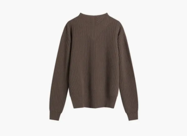 Rick Owens Fisherman Rib Crew Dust