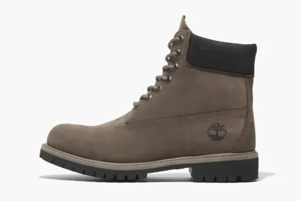 Timberland Premium 6-Inch Lace Up Waterproof Boot Medium Brown Nubuck