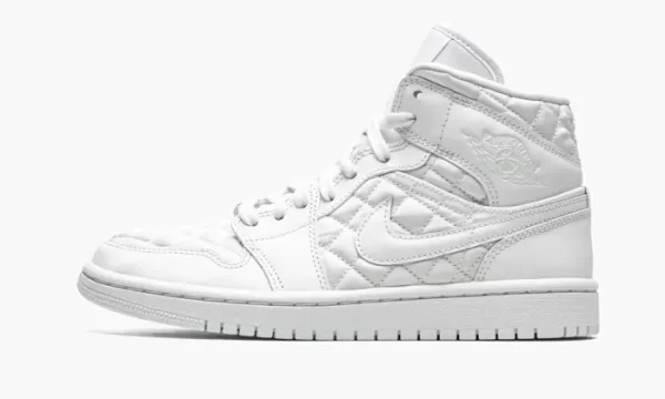 Air Jordan 1 Mid WMNS Quilted White